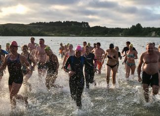 Veel animo voor openwaterclinic in ‘t Wed ter voorbereiding op Swim to Fight Cancer Haarlem Openwaterclinic in t Wed Bloemendaal.