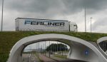 Ferliner truck op brug