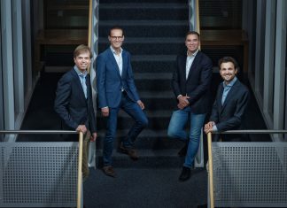 Grote belangstelling van ondernemers en particulieren naar nieuw Marktlink Investment Partners private equity fonds Vlnr Bastiaan van Slobbe. Jeroen Oldengarm, Tim van der Meer, Piet Hein Conijn.