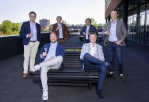 Interstellar doet strategische overname Microsoft-specialist SCCT vlnr. David Schaap, Harro Borghardt, Martin Toet, Remy Cuny, Carlo Schaeffer, Maarten van Montfoort