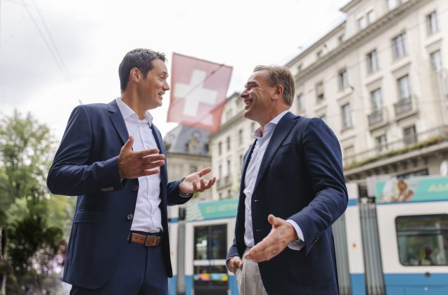 Marc Reinhardt (left) and Tim van der Meer.