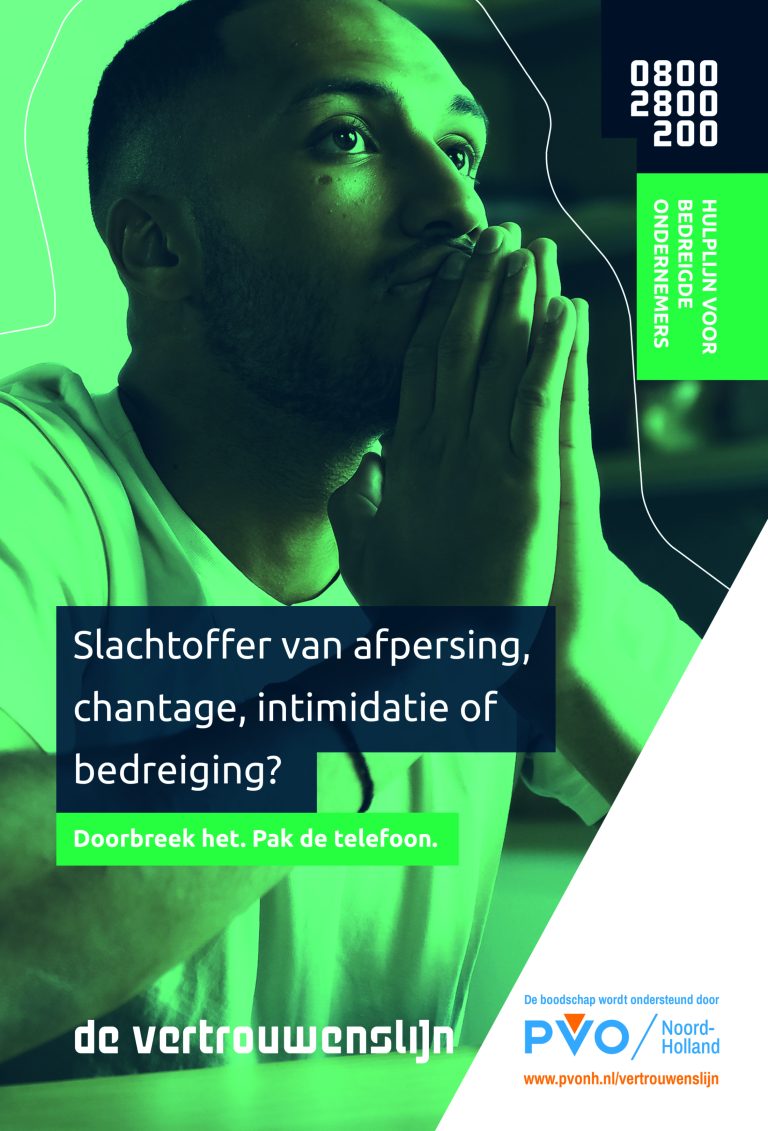 PVONH en Vertrouwenslijn bundelen krachten en bieden ondernemers in Noord-Holland perspectief bij afpersing en intimidatie