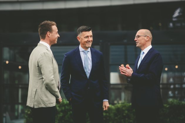 vlnr: Niek Derks, Dino Bendeković en Tom Beltman