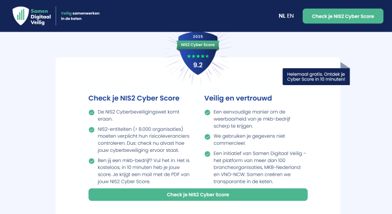 Brancheorganisaties lanceren centrale NIS2 Cyber Score voor inzicht in verplichte cyberweerbaarheid